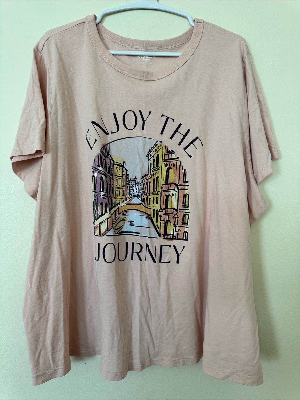 Old NavyEnjoy the Journey Graphic Tee - Dusty Pink 3X